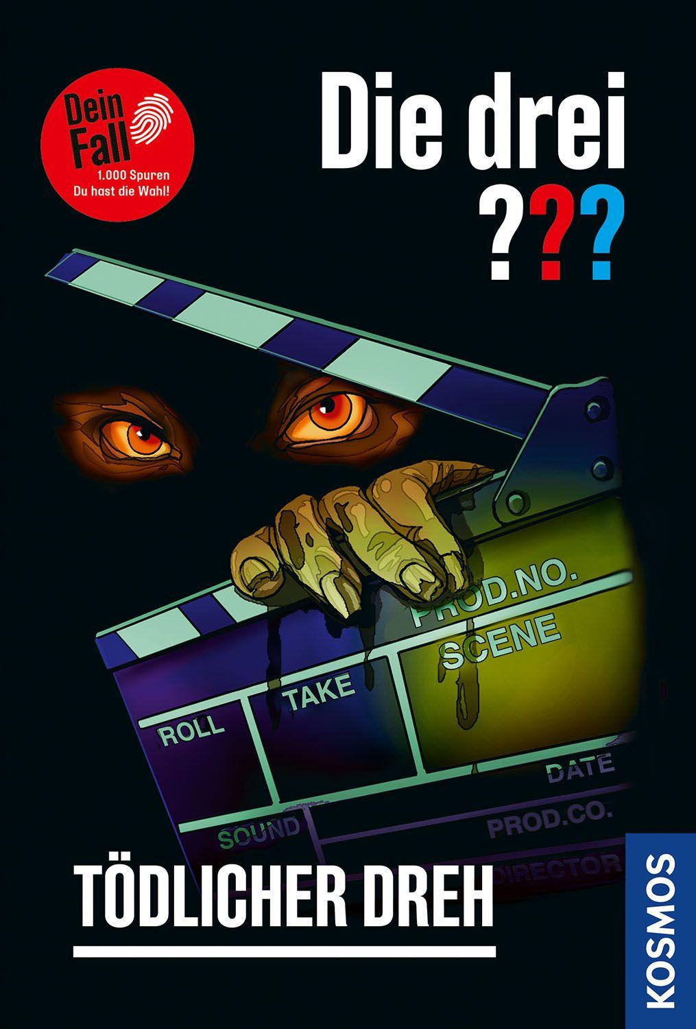 Vorderes Coverbild Die drei ??? Dein Fall, Tödlicher Dreh