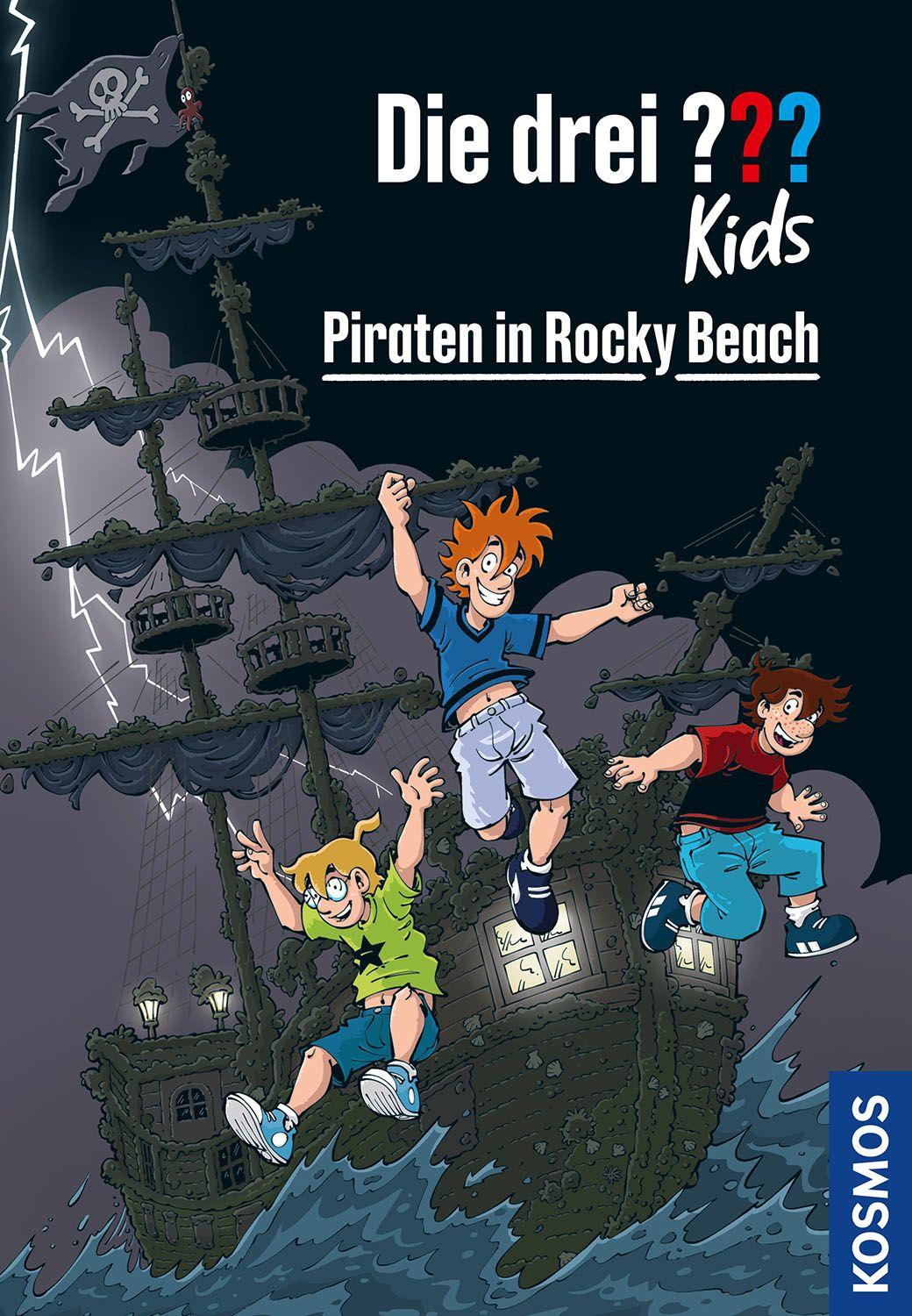 Vorderes Coverbild Die drei ??? Kids, 108, Piraten in Rocky Beach