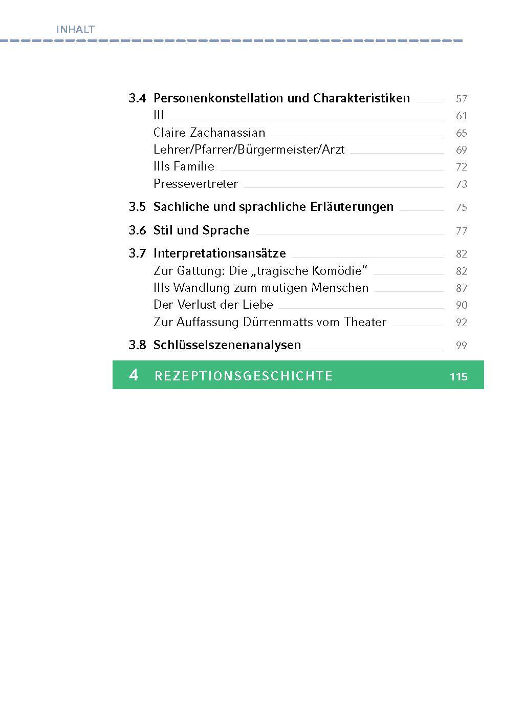 Beispielinhalt (Bild) Der Besuch der alten Dame von Friedrich Dürrenmatt - Textanalyse und Interpretation