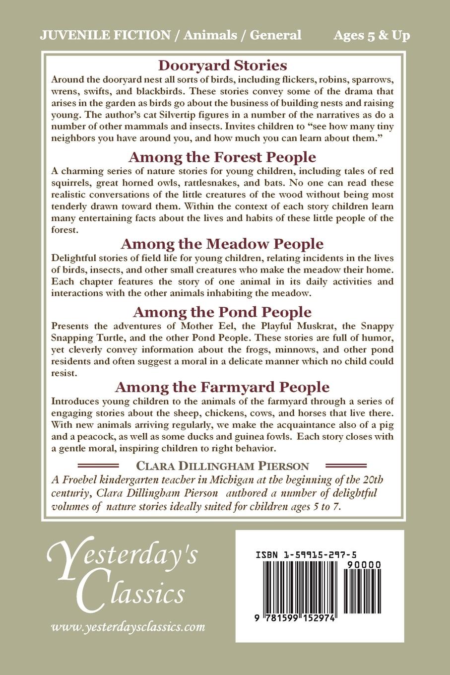 Rückseitencover Dooryard Stories (Yesterday's Classics)