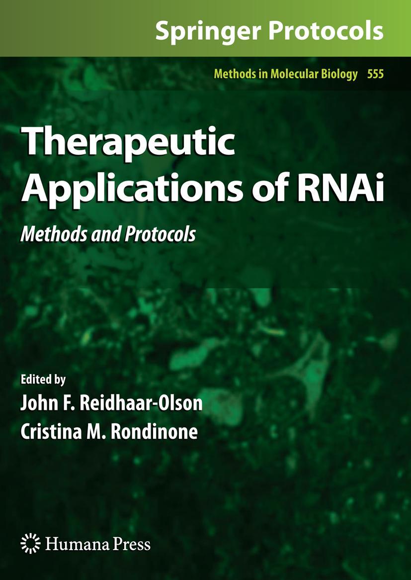 Vorderes Coverbild Therapeutic Applications of RNAi