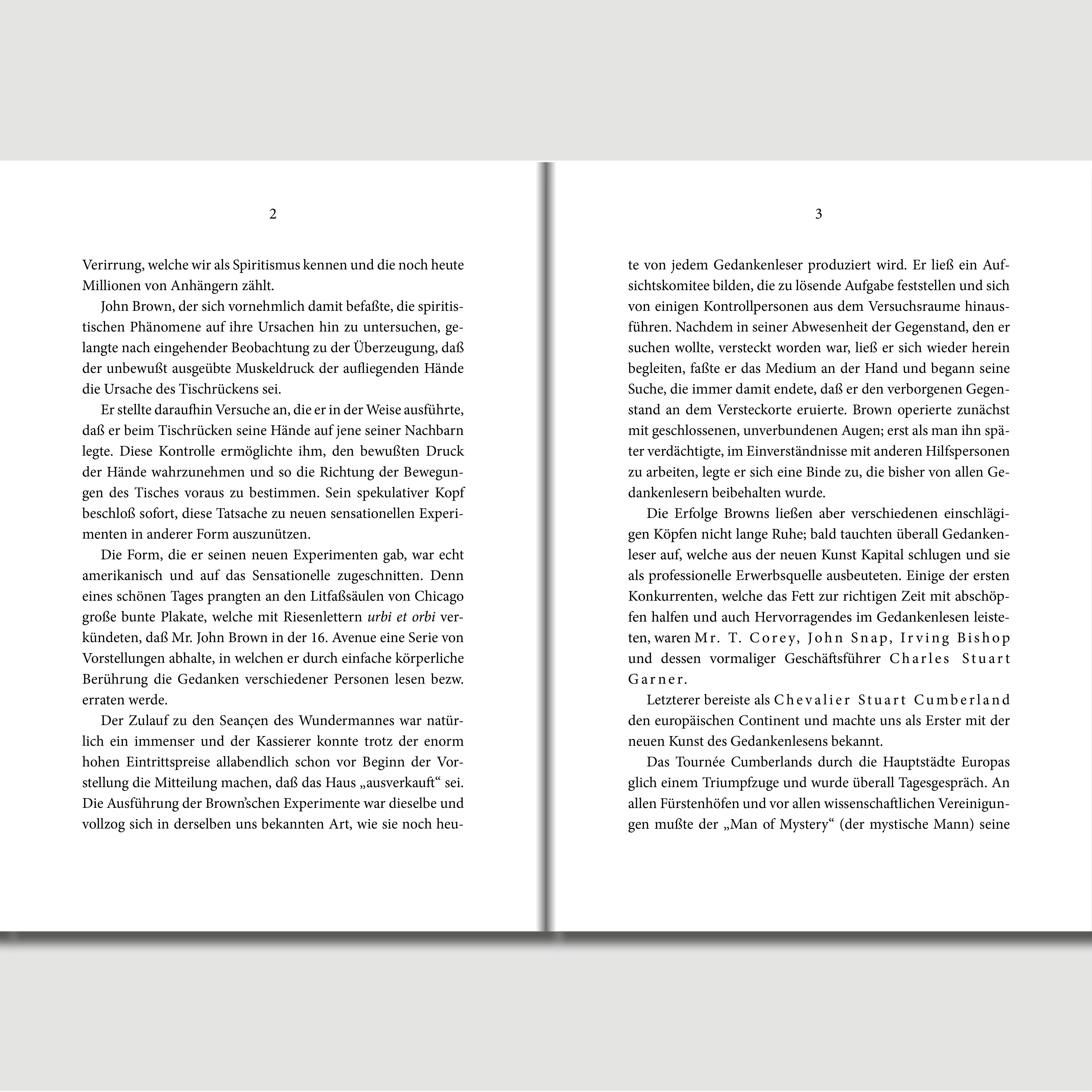 Beispielinhalt (Bild) Das Gedankenlesen