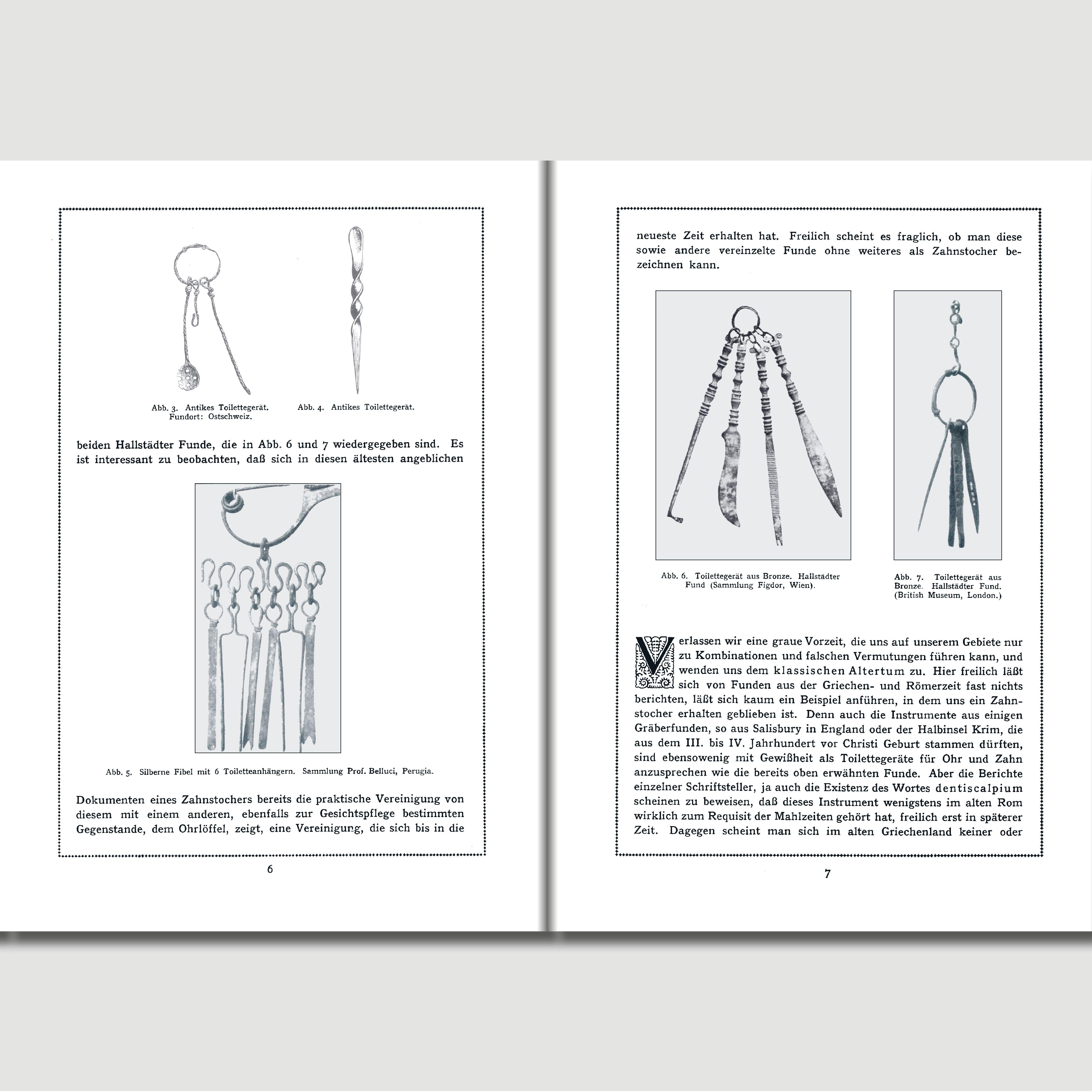 Beispielinhalt (Bild) Der Zahnstocher und seine Geschichte
