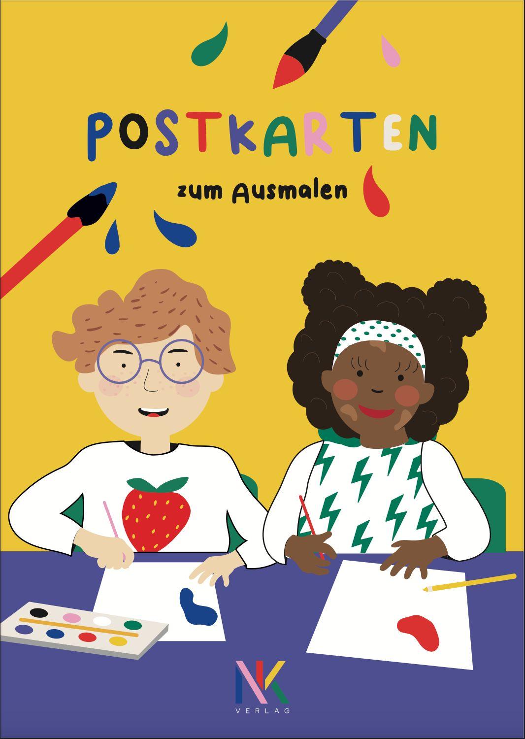 Vorderes Coverbild Malbuch für Superheld*innen