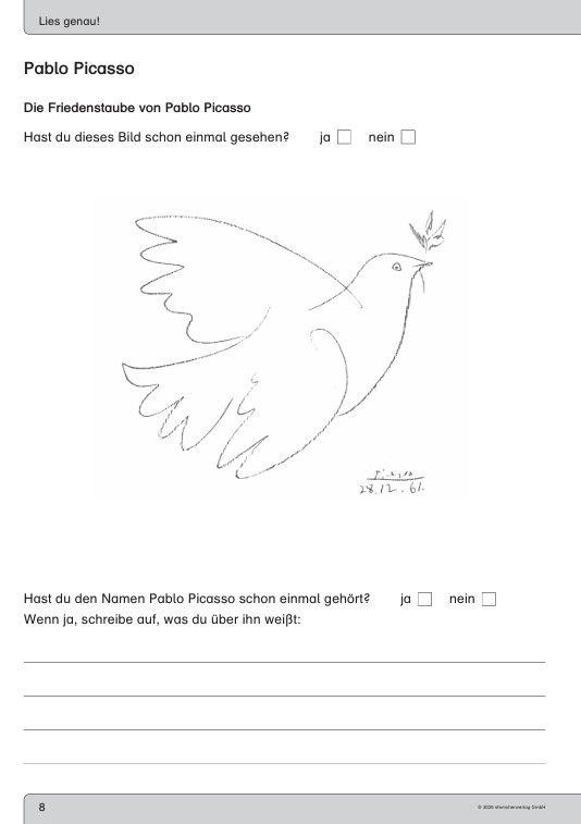 Beispielinhalt (Bild) Ich kann lesen 7 - Schülerarbeitsheft ab der 4. Klasse