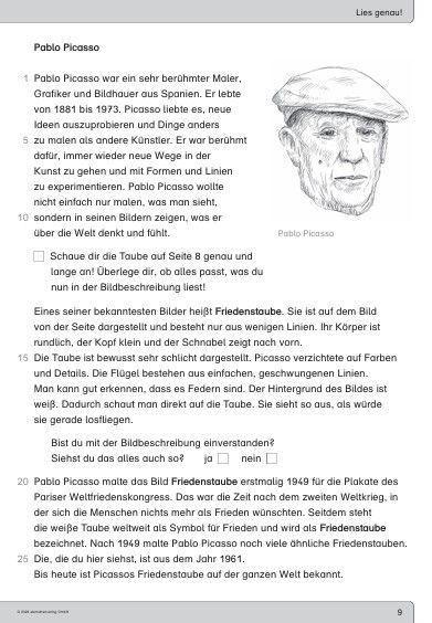 Beispielinhalt (Bild) Ich kann lesen 7 - Schülerarbeitsheft ab der 4. Klasse