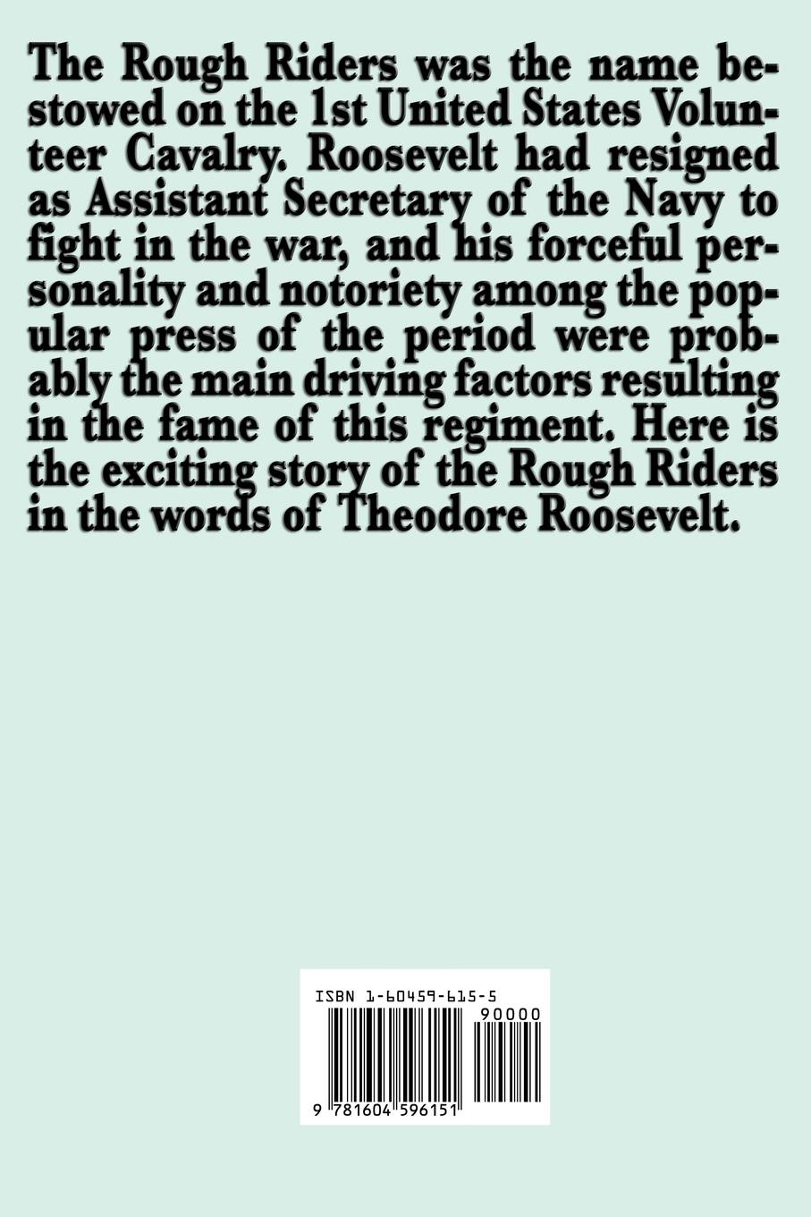 Rückseitencover The Rough Riders by Theodore Roosevelt