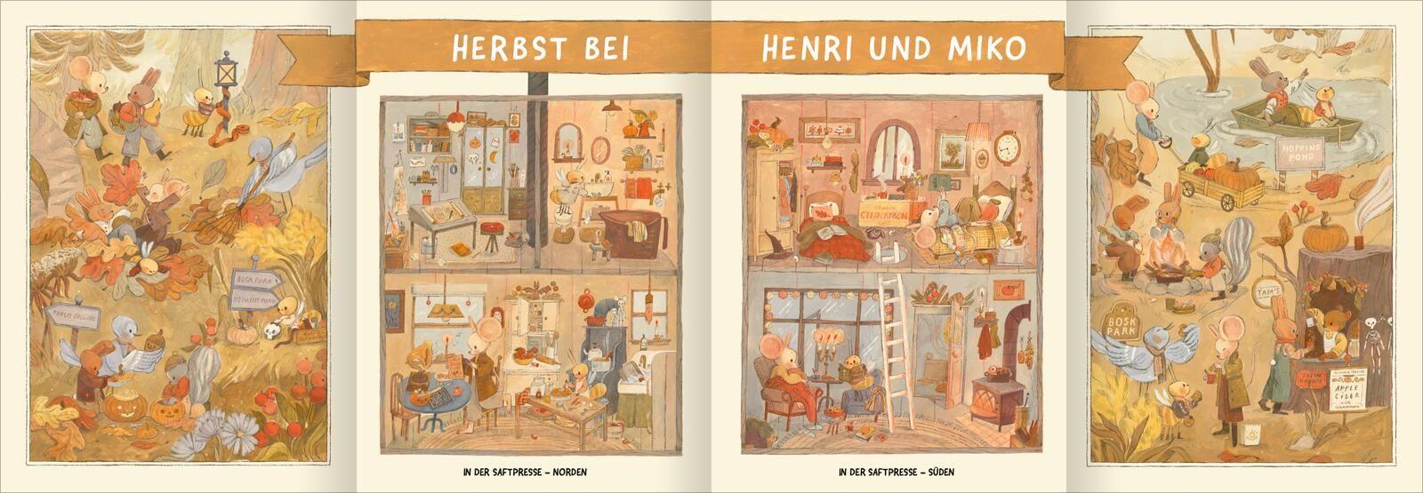 Beispielinhalt (Bild) Henri & Miko - Im Herbst