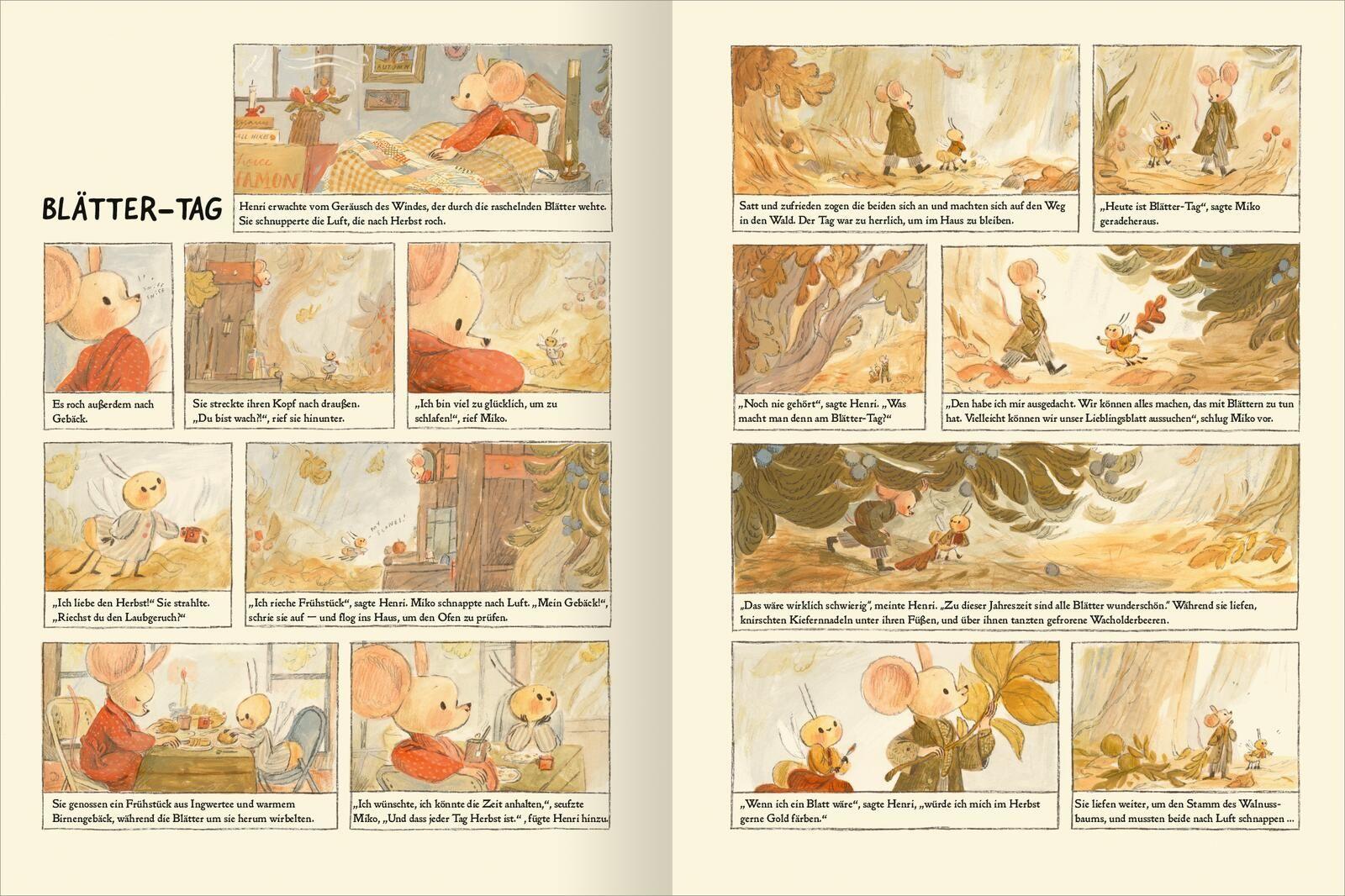 Beispielinhalt (Bild) Henri & Miko - Im Herbst