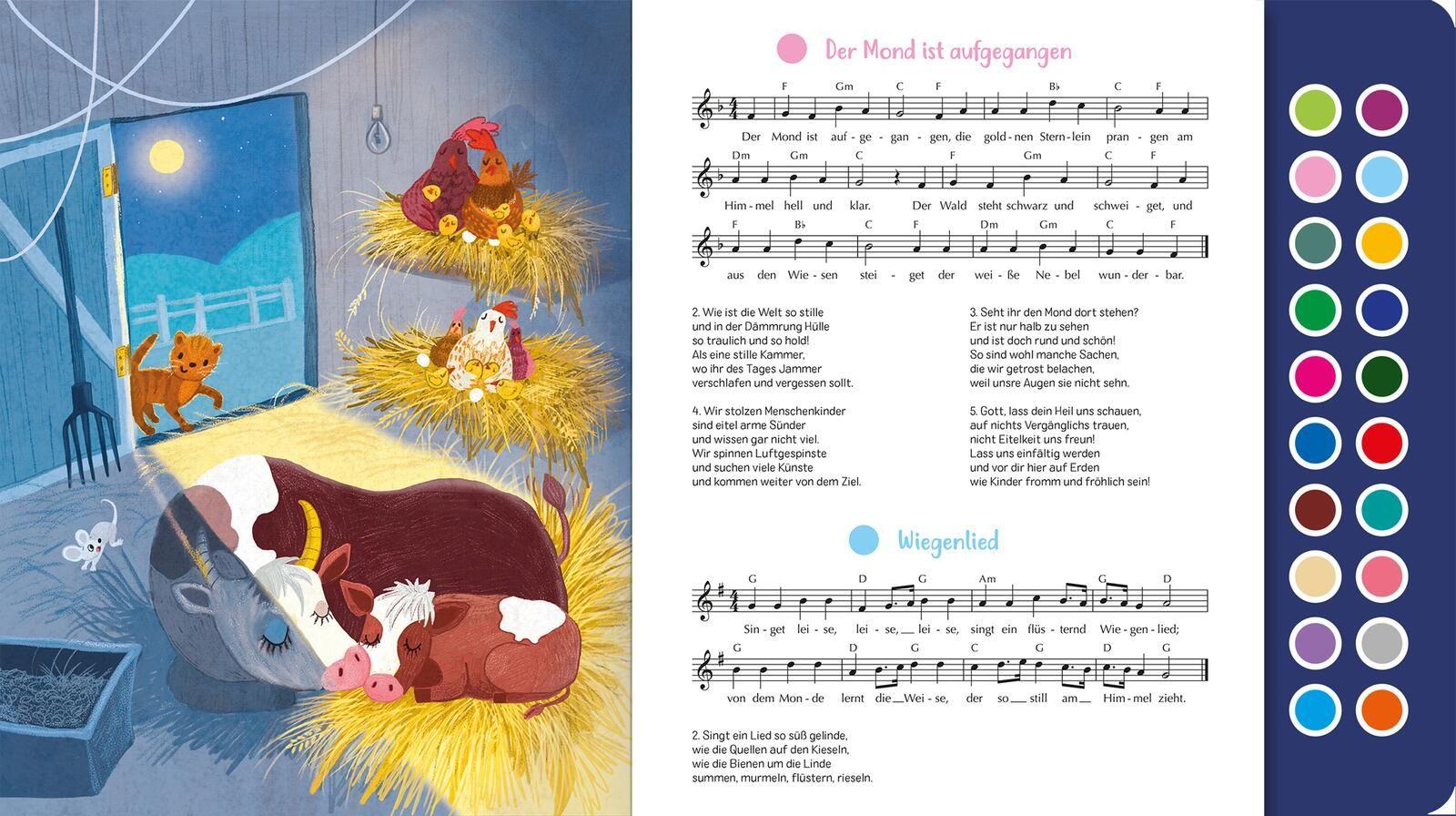 Beispielinhalt (Bild) Sing mit! Gutenachtlieder