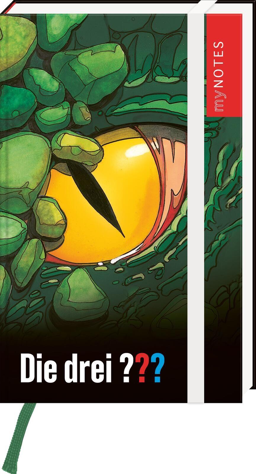 Vorderes Coverbild myNOTES Papeterie: Notizbuch A6 Die drei ??? - Das Auge des Drachen
