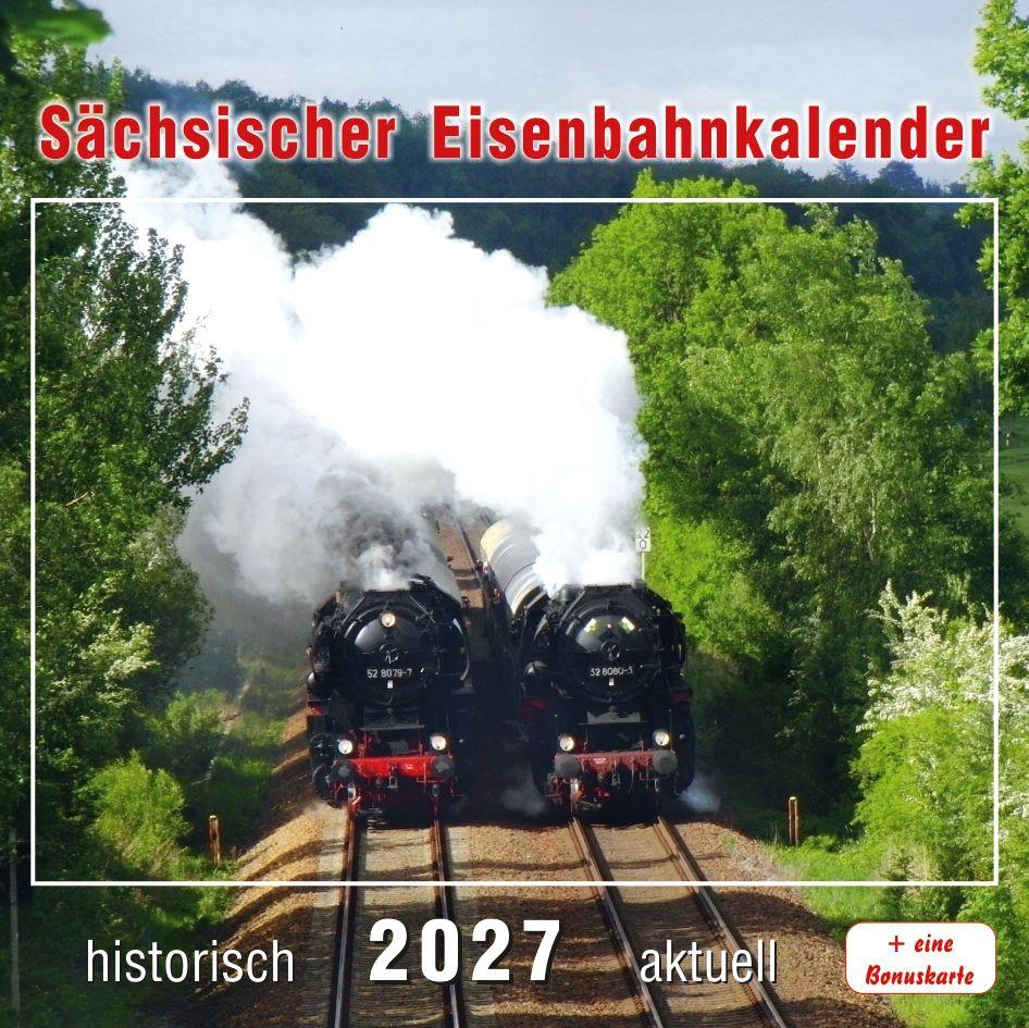 Vorderes Coverbild Sächsischer Eisenbahnkalender 2027