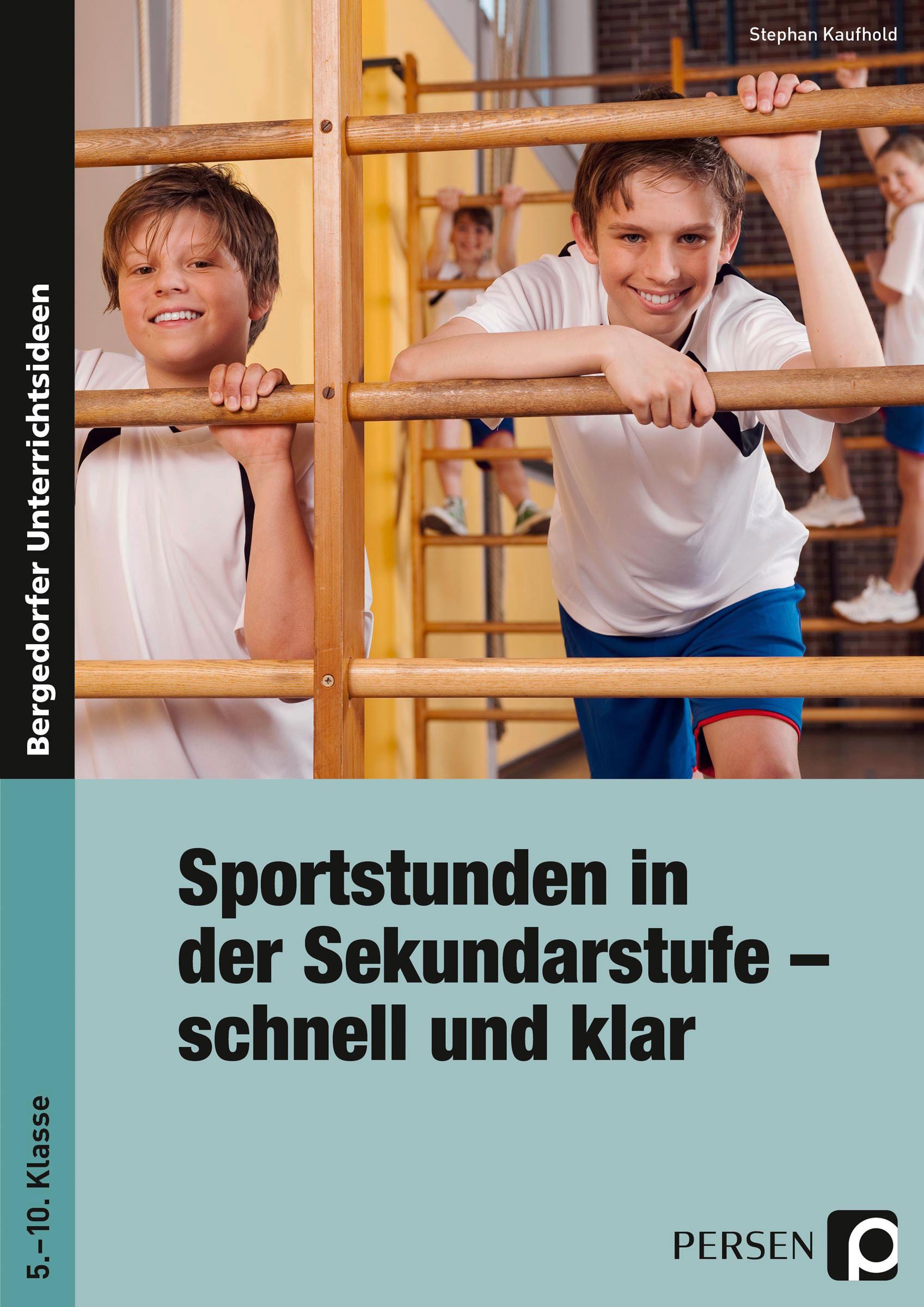 Vorderes Coverbild Sportstunden in der Sekundarstufe - schnell und klar