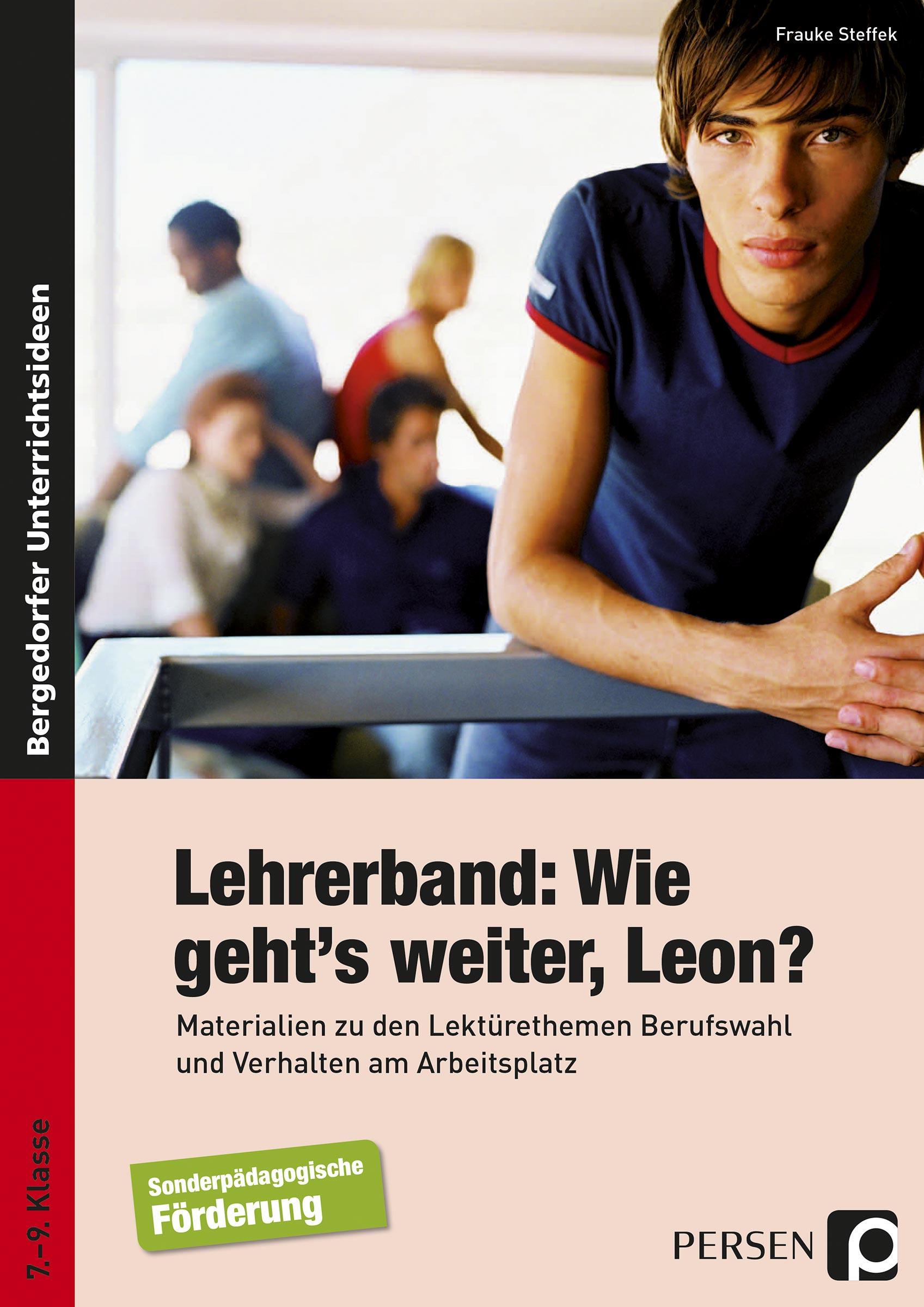 Vorderes Coverbild Wie geht`s weiter Leon? Unterrichts-Materialien. Förderschule