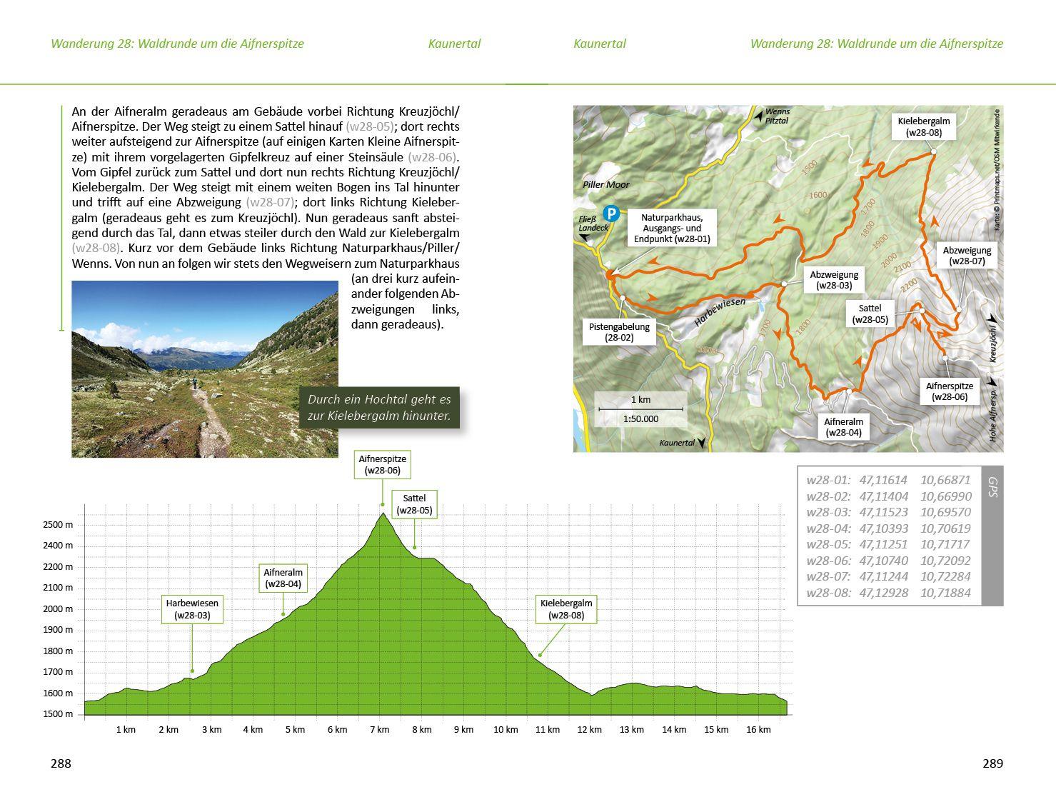 Beispielinhalt (Bild) Maremonto Reise- und Wanderführer: Tiroler Täler