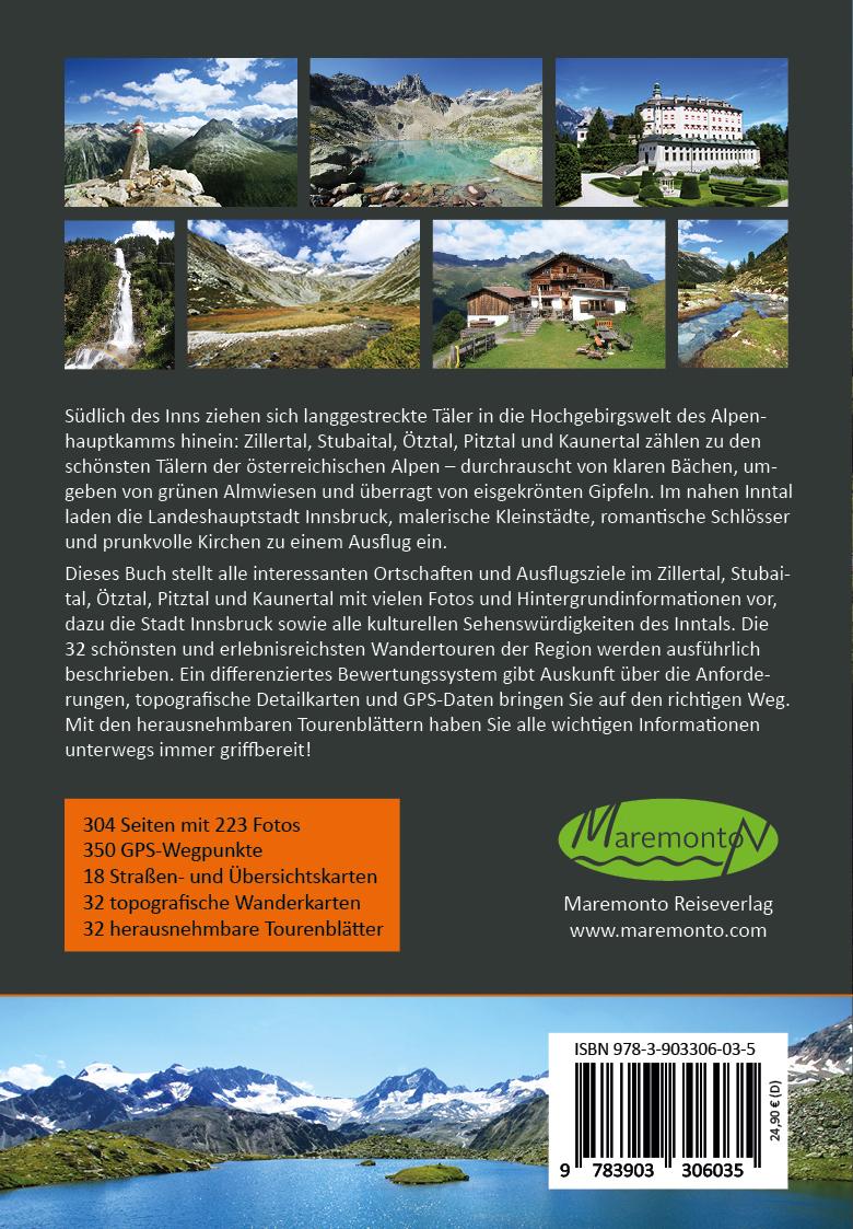 Rückseitencover Maremonto Reise- und Wanderführer: Tiroler Täler