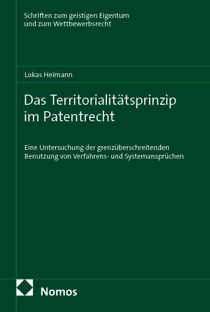 Vorderes Coverbild Das Territorialitätsprinzip im Patentrecht
