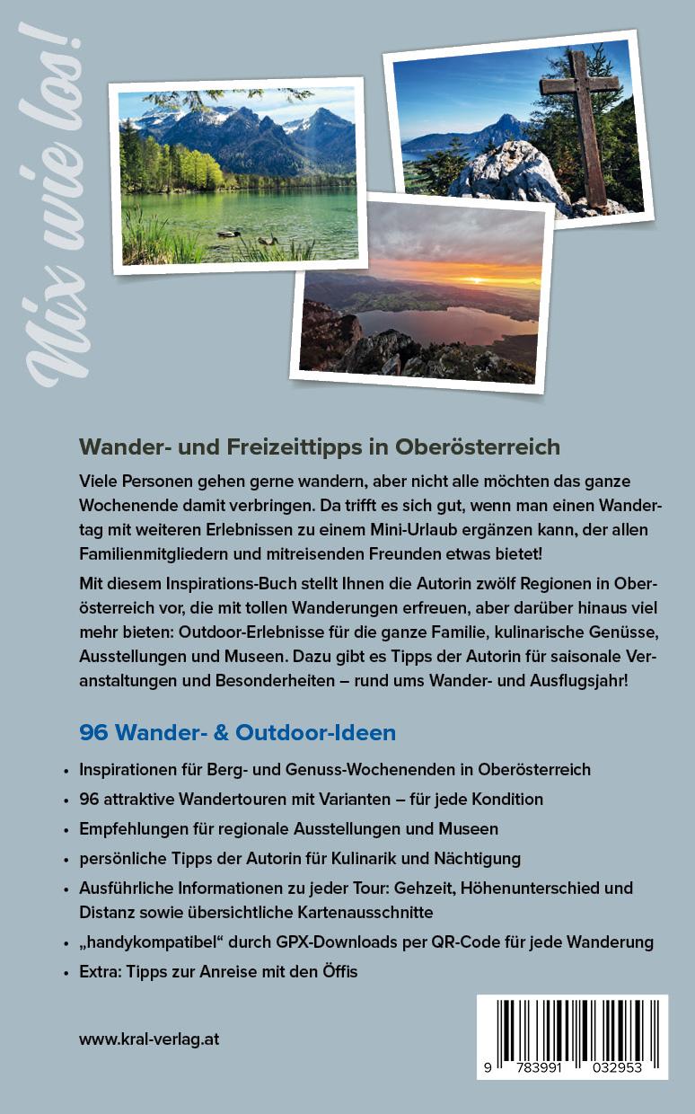Rückseitencover Wandern und Freizeit in Oberösterreich