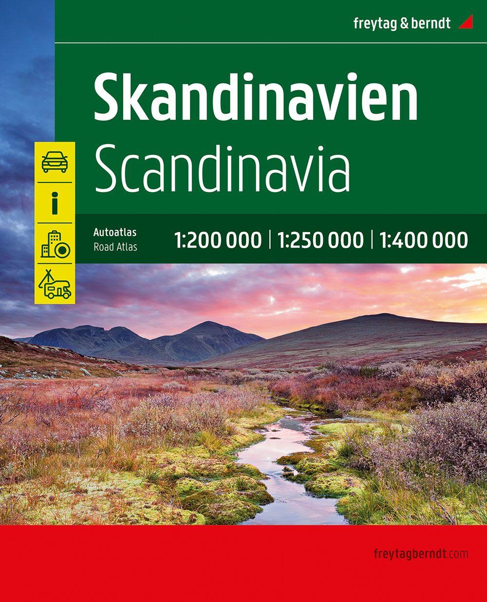 Vorderes Coverbild freytag & berndt Autoatlas Skandinavien 1:200.000