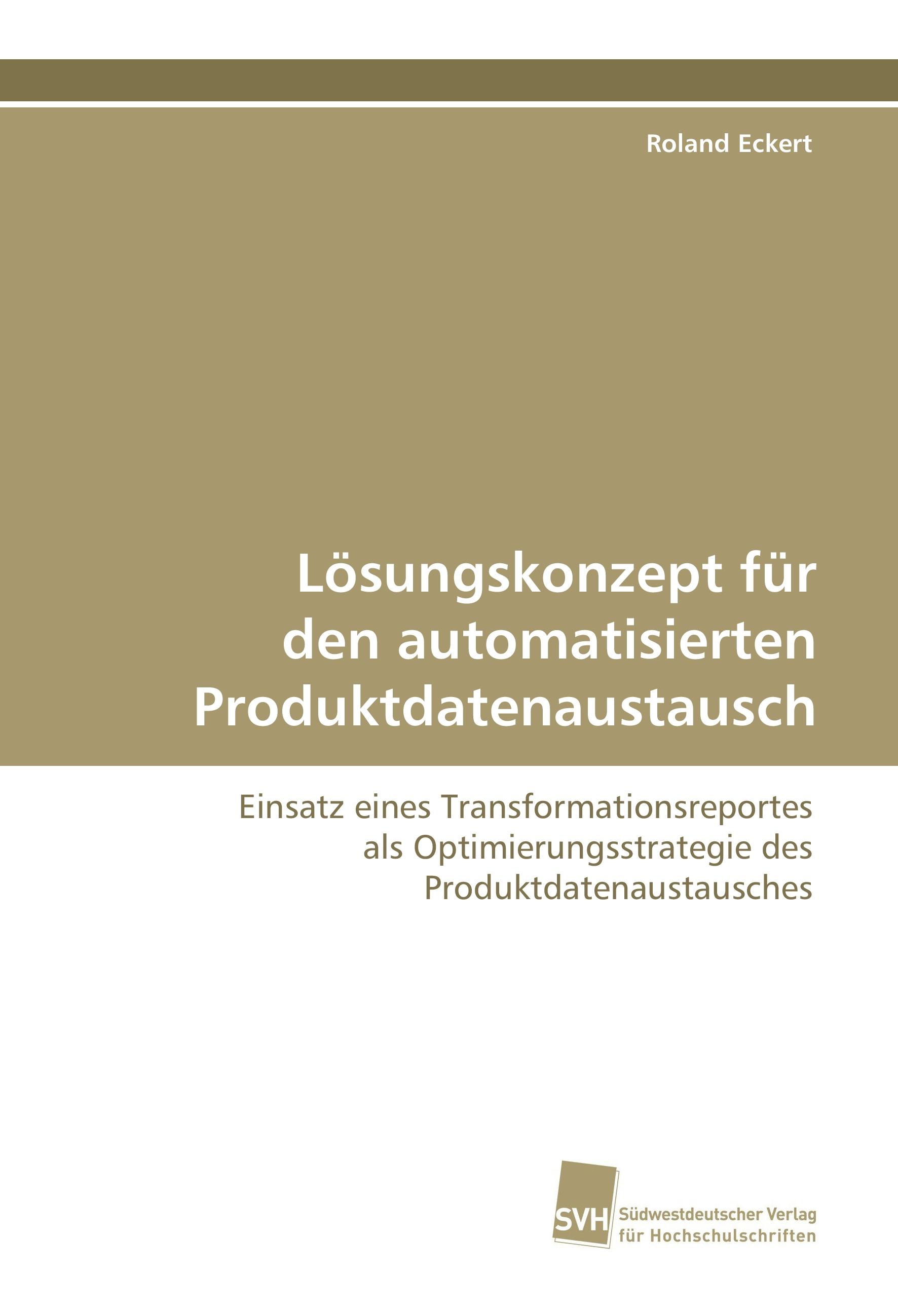 Vorderes Coverbild Lösungskonzept für den automatisierten Produktdatenaustausch