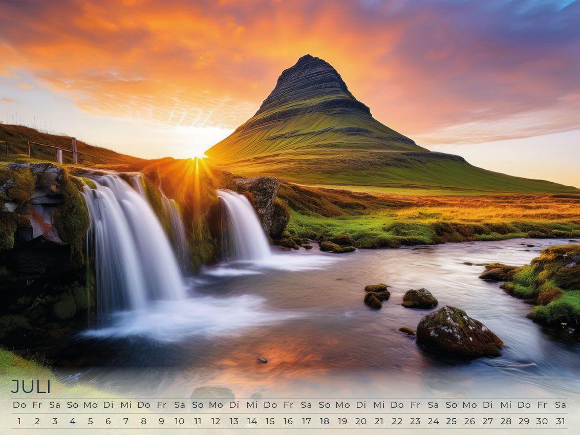 Beispielinhalt (Bild) Traum von Island Kalender 2027