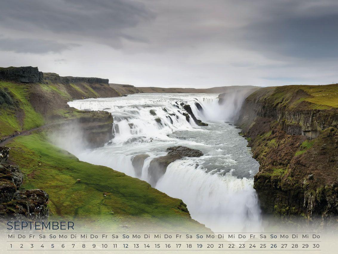 Beispielinhalt (Bild) Traum von Island Kalender 2027