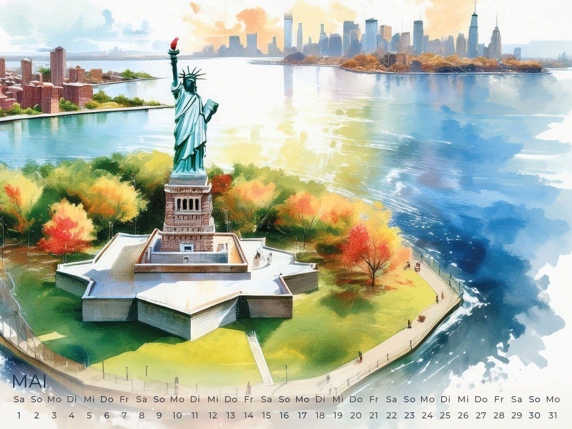 Beispielinhalt (Bild) New York Artwork Edition Kalender 2027