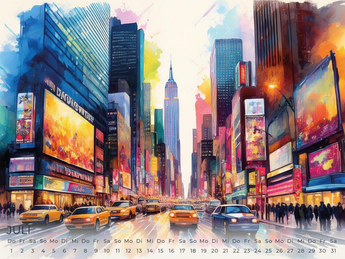 Beispielinhalt (Bild) New York Artwork Edition Kalender 2027