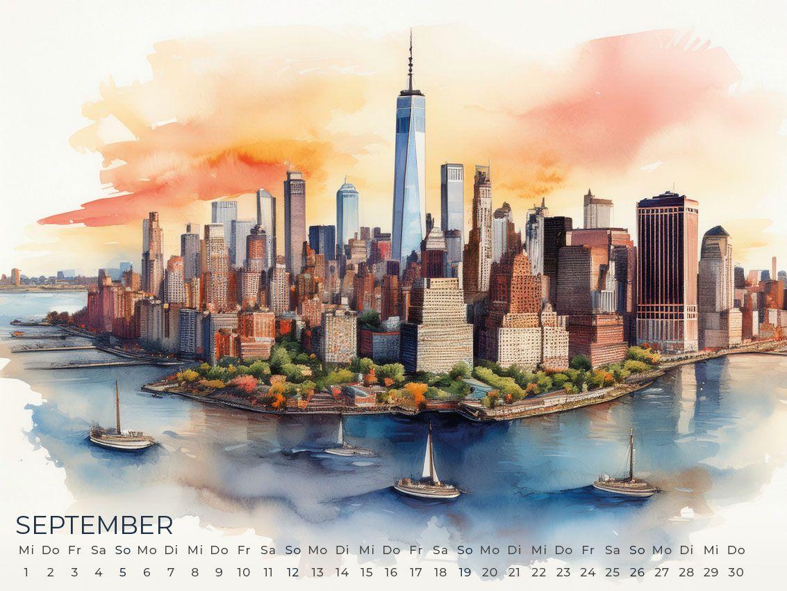 Beispielinhalt (Bild) New York Artwork Edition Kalender 2027