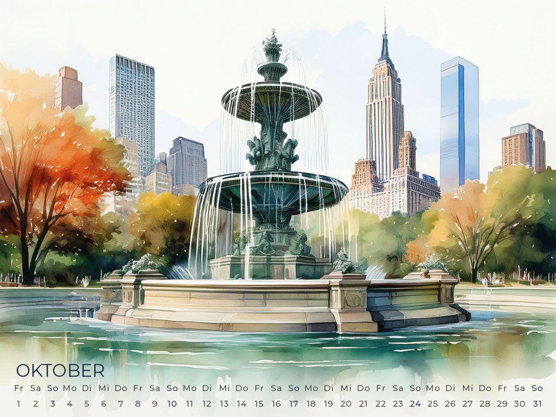 Beispielinhalt (Bild) New York Artwork Edition Kalender 2027