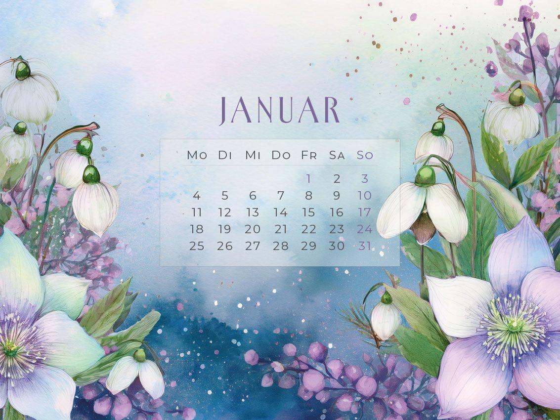 Beispielinhalt (Bild) Flowers - Ein Jahr in Blüte Kalender 2027