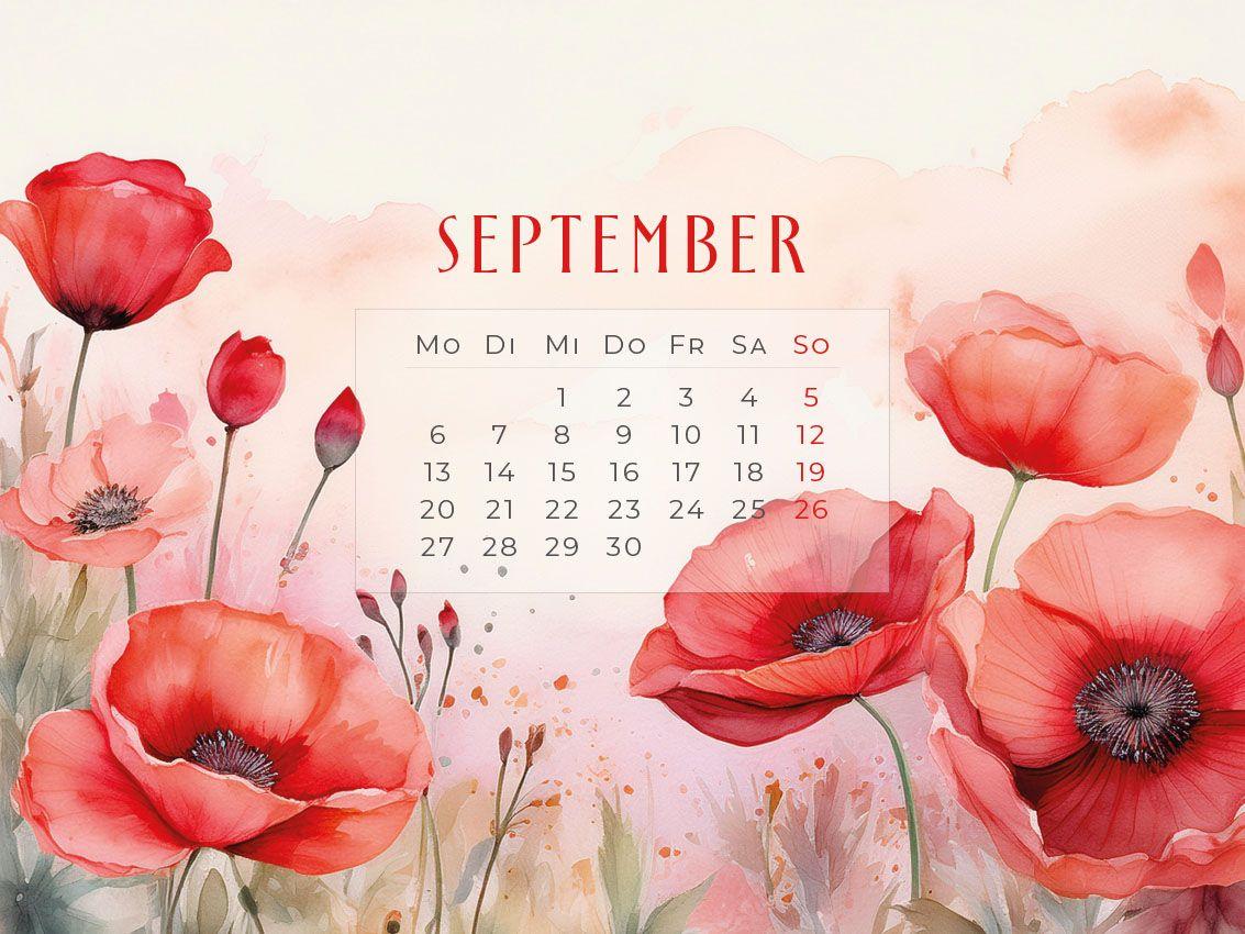 Beispielinhalt (Bild) Flowers - Ein Jahr in Blüte Kalender 2027