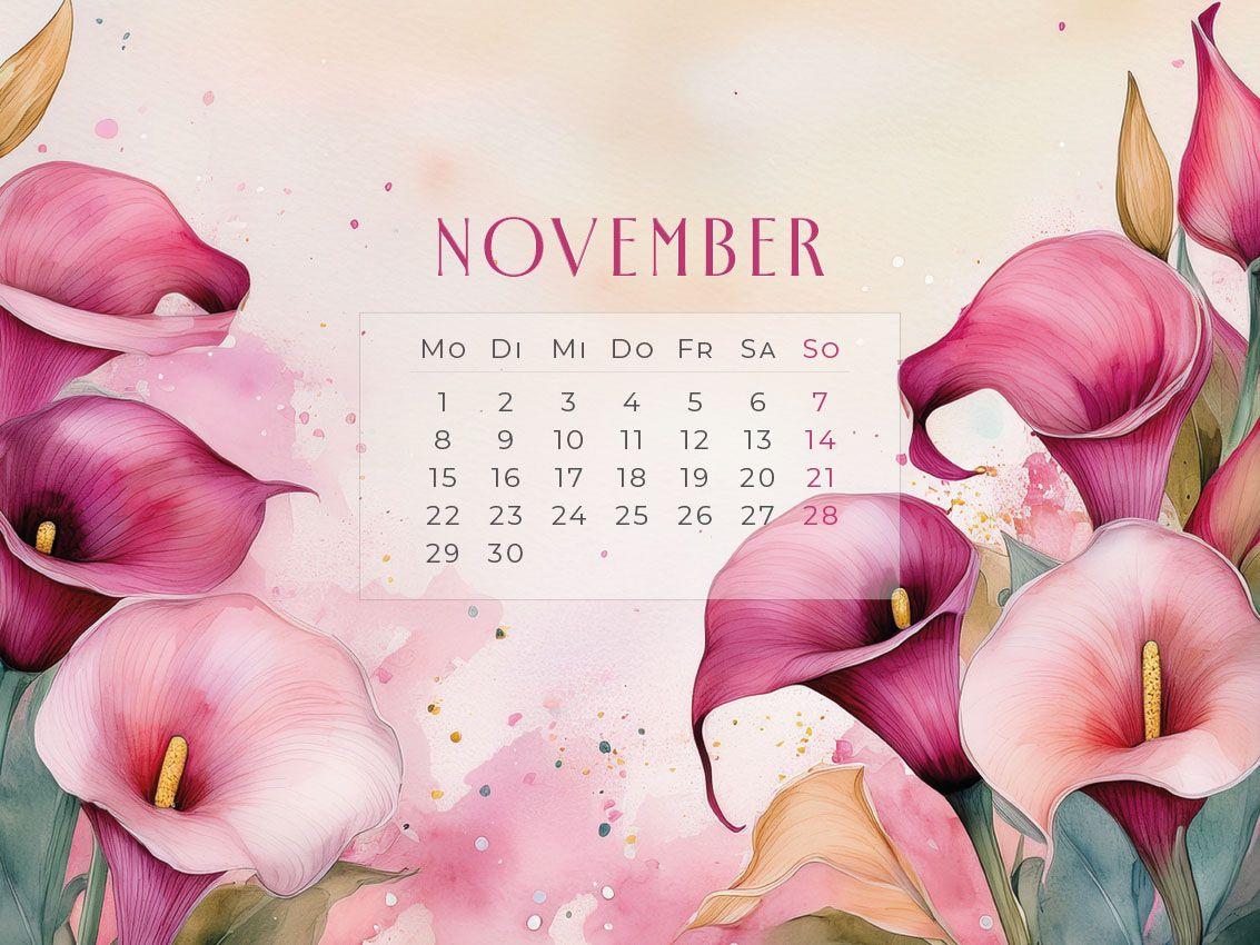 Beispielinhalt (Bild) Flowers - Ein Jahr in Blüte Kalender 2027