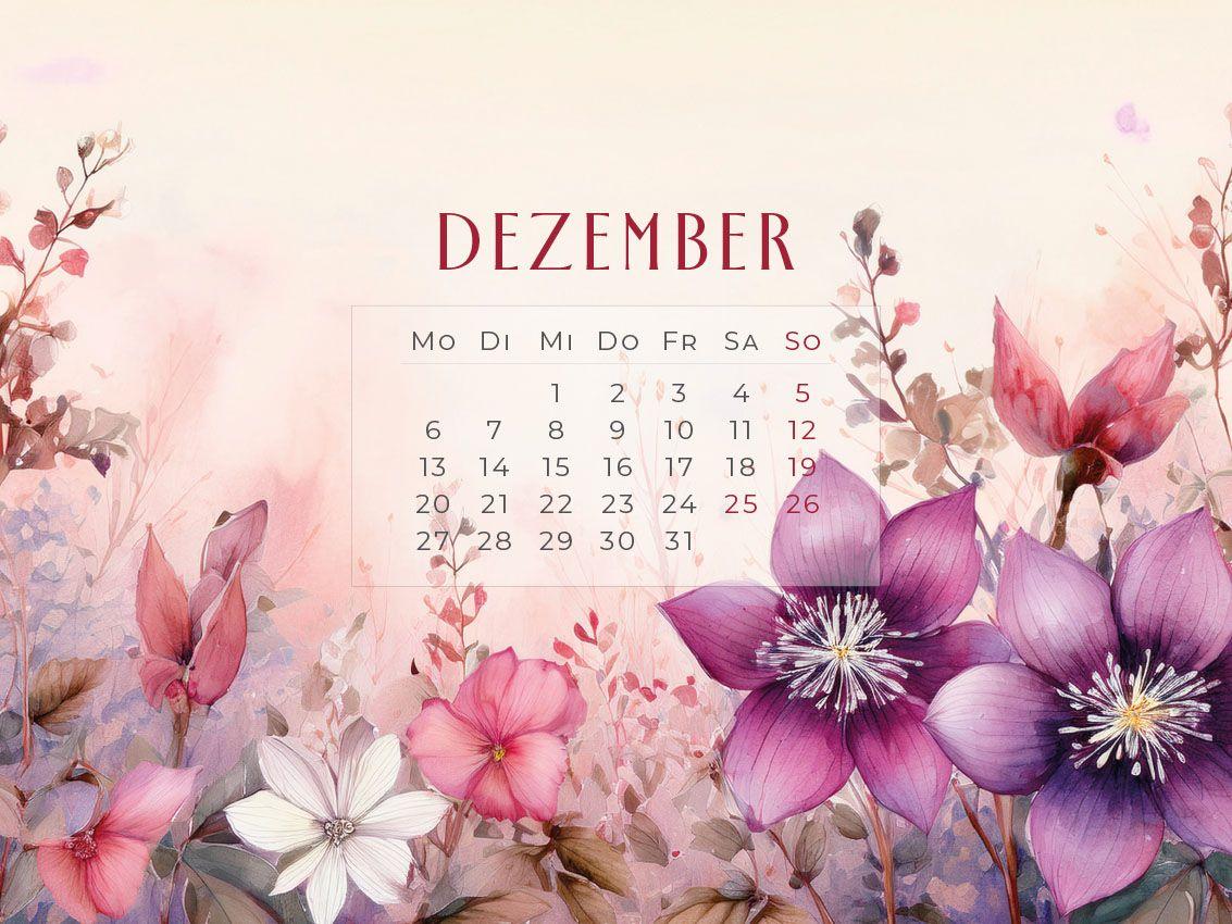 Beispielinhalt (Bild) Flowers - Ein Jahr in Blüte Kalender 2027
