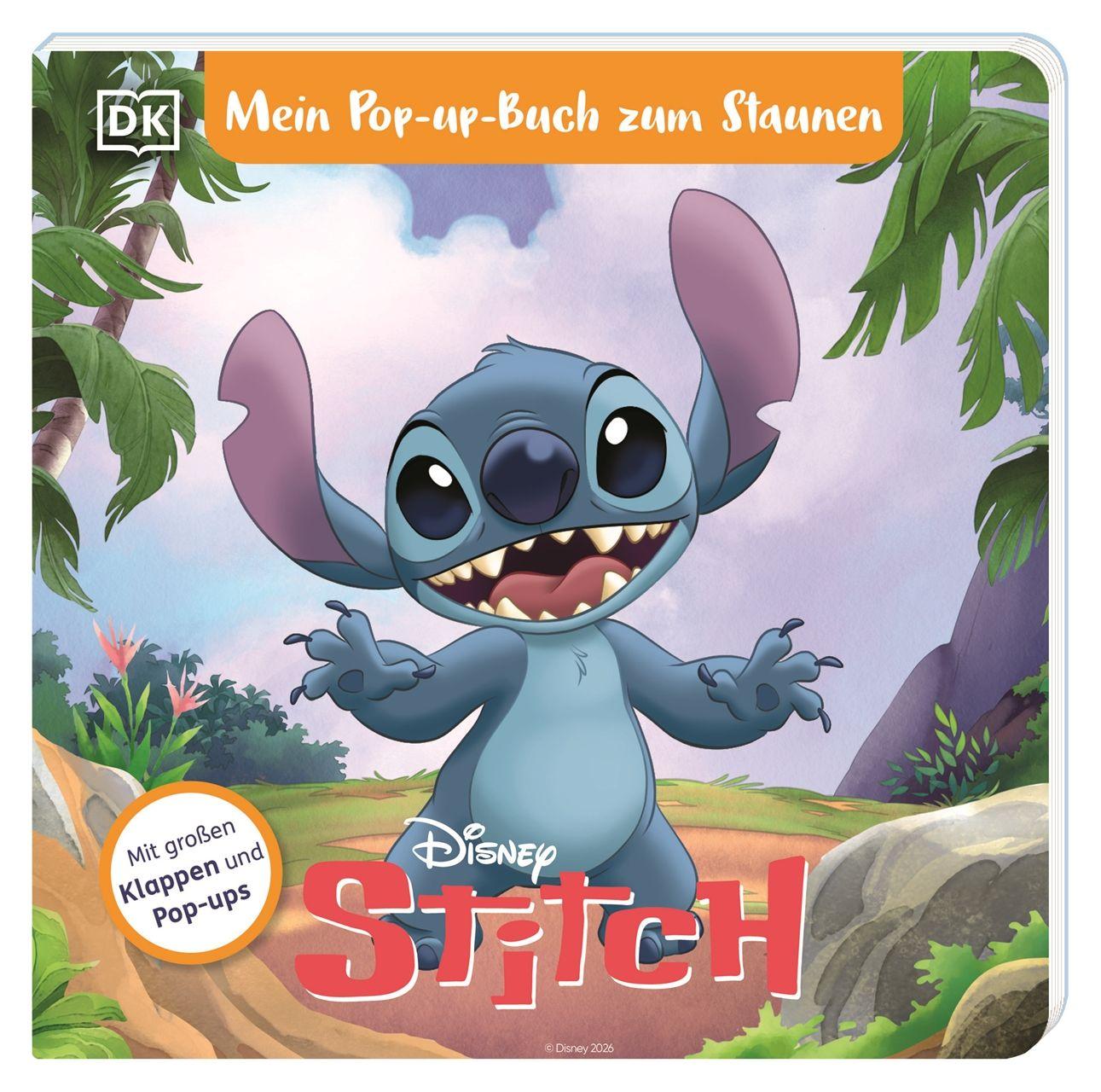 Vorderes Coverbild Mein Pop-up-Buch zum Staunen. Disney Stitch