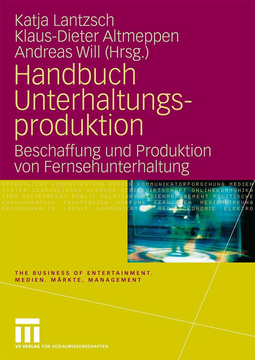 Vorderes Coverbild Handbuch Unterhaltungsproduktion