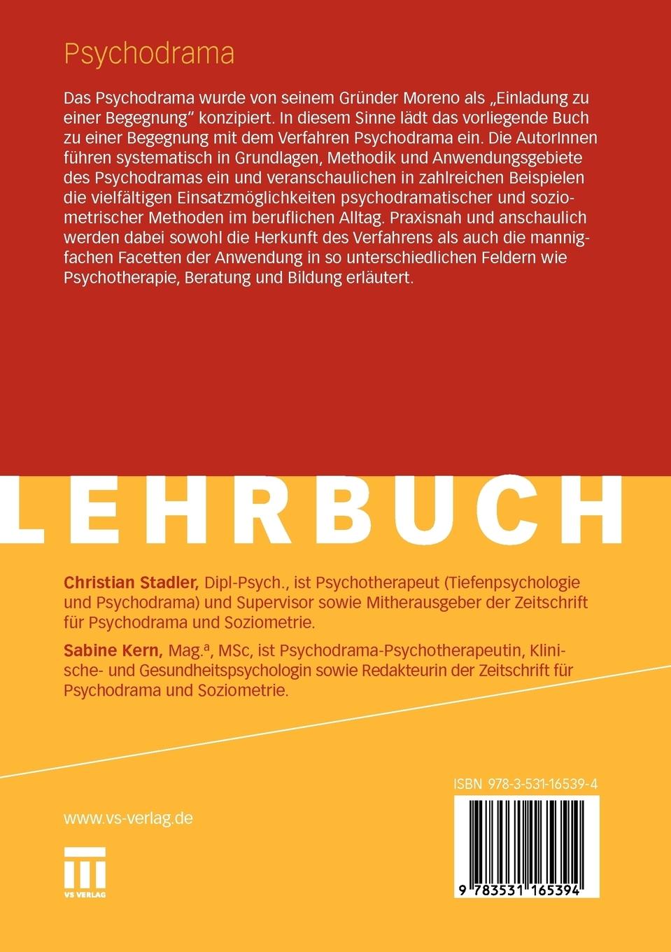Rückseitencover Psychodrama