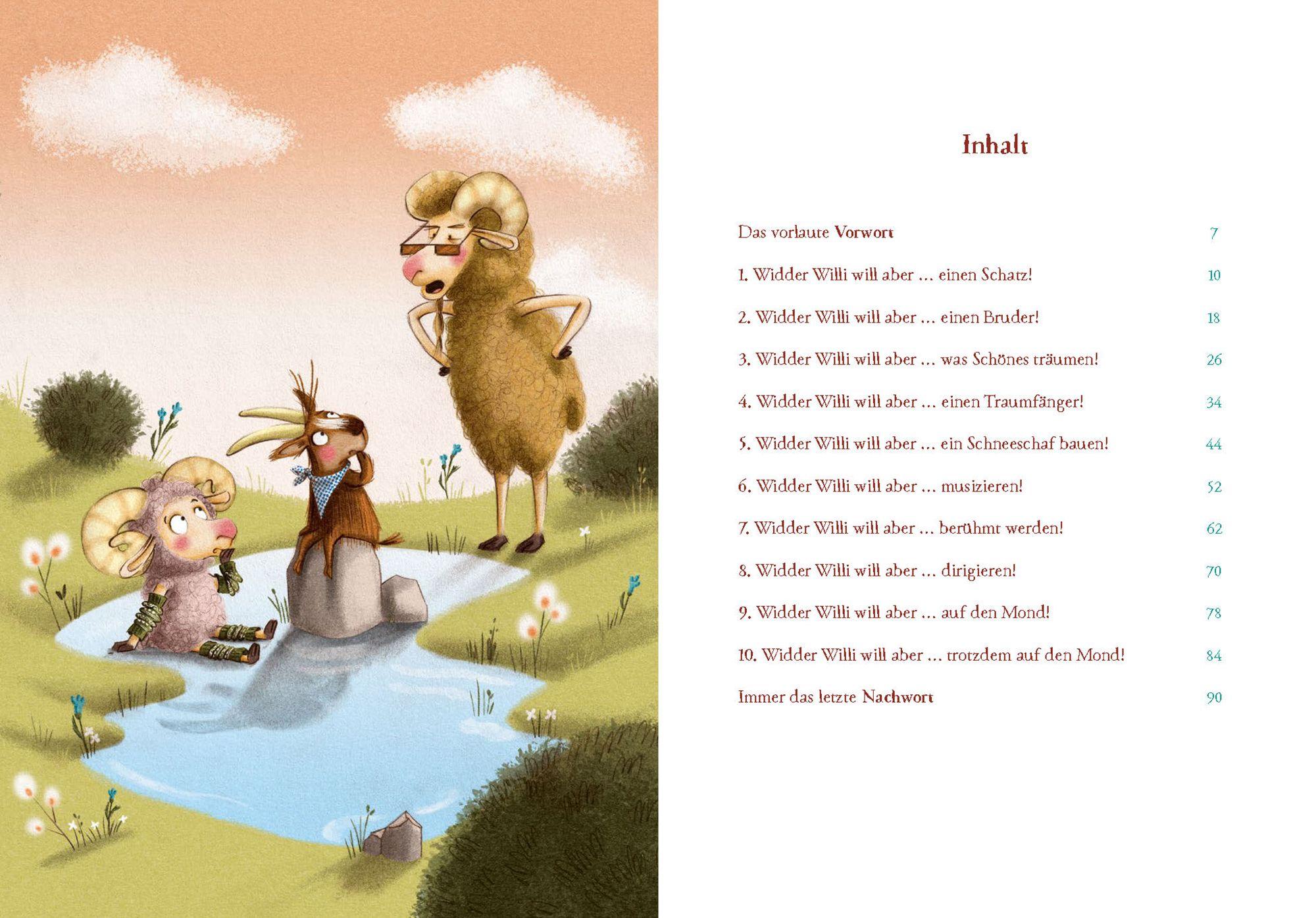 Beispielinhalt (Bild) Widder Willi will aber noch eine Geschichte