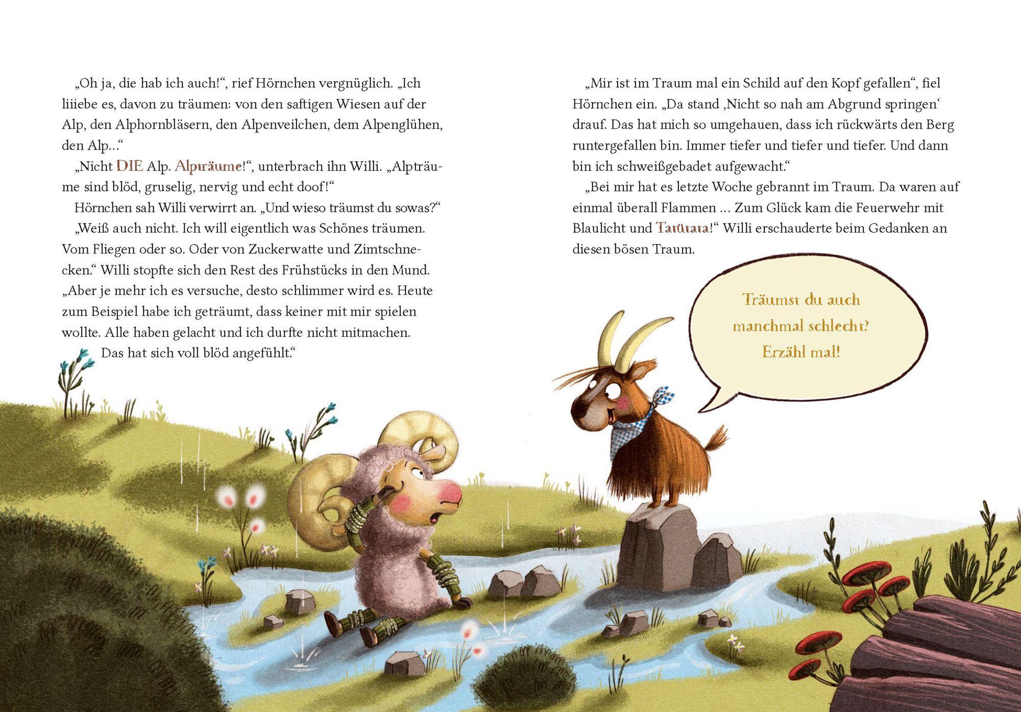 Beispielinhalt (Bild) Widder Willi will aber noch eine Geschichte