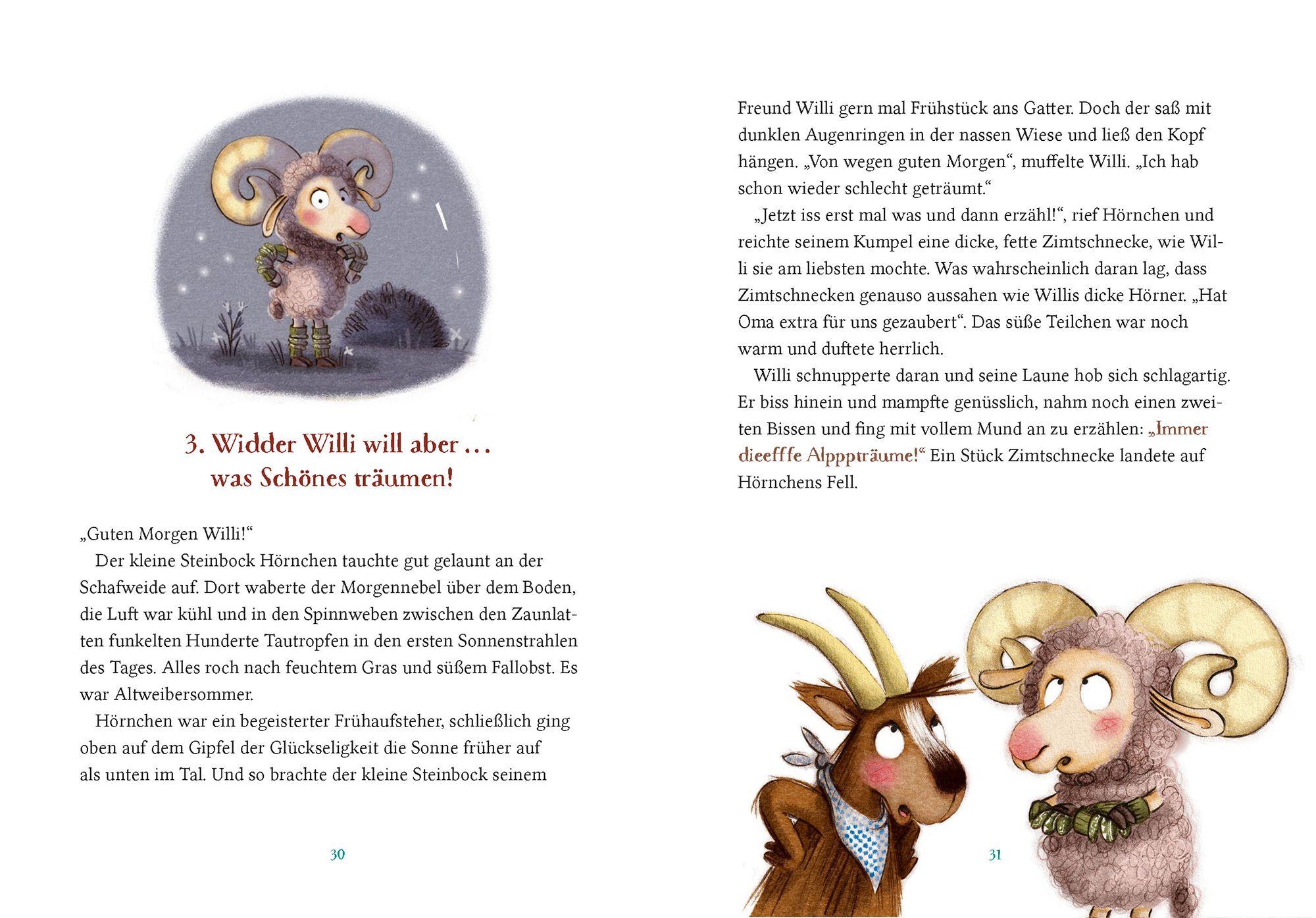 Beispielinhalt (Bild) Widder Willi will aber noch eine Geschichte
