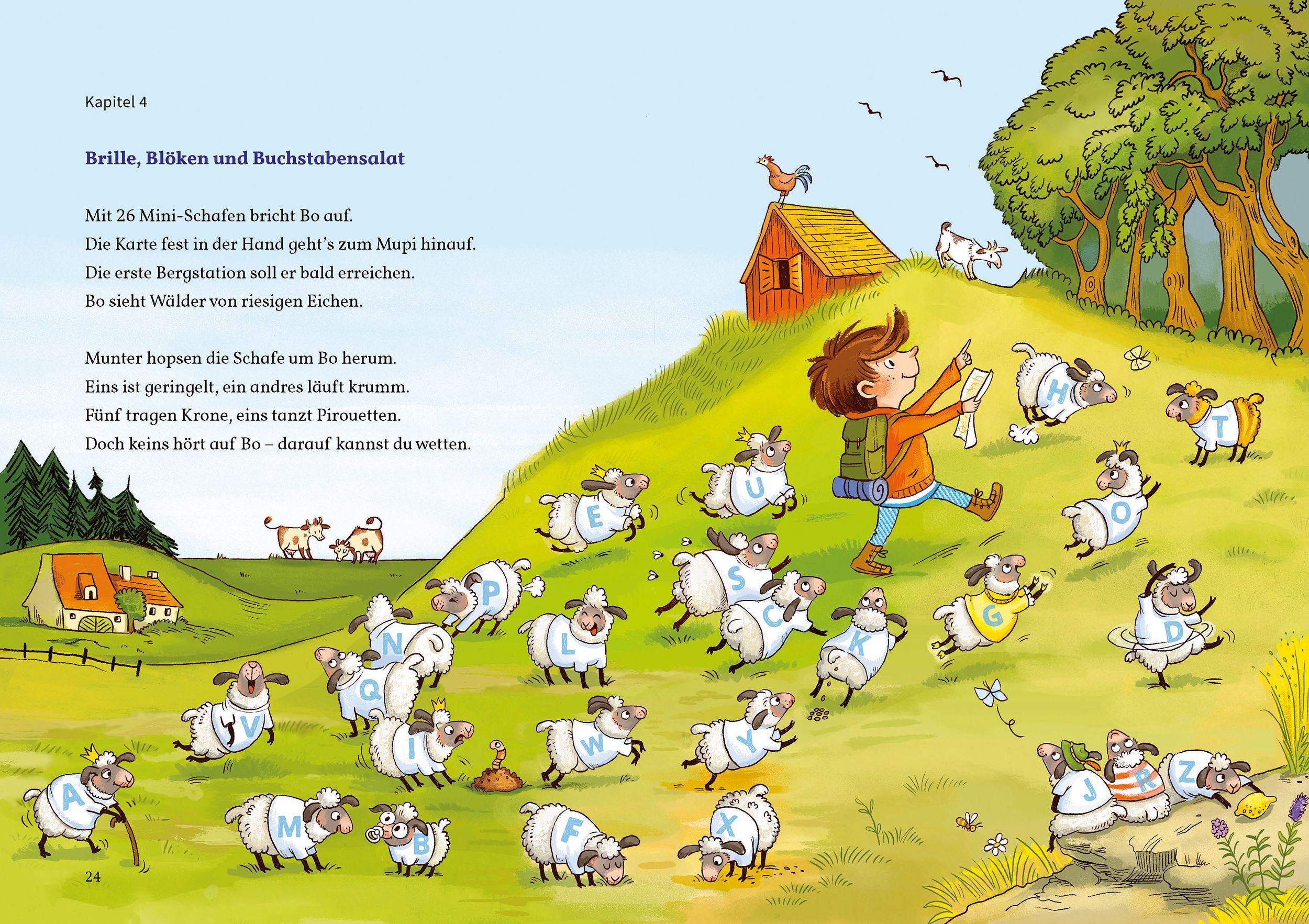 Beispielinhalt (Bild) Bo und die Wilde 26. Ein Buchstaben-Abenteuer