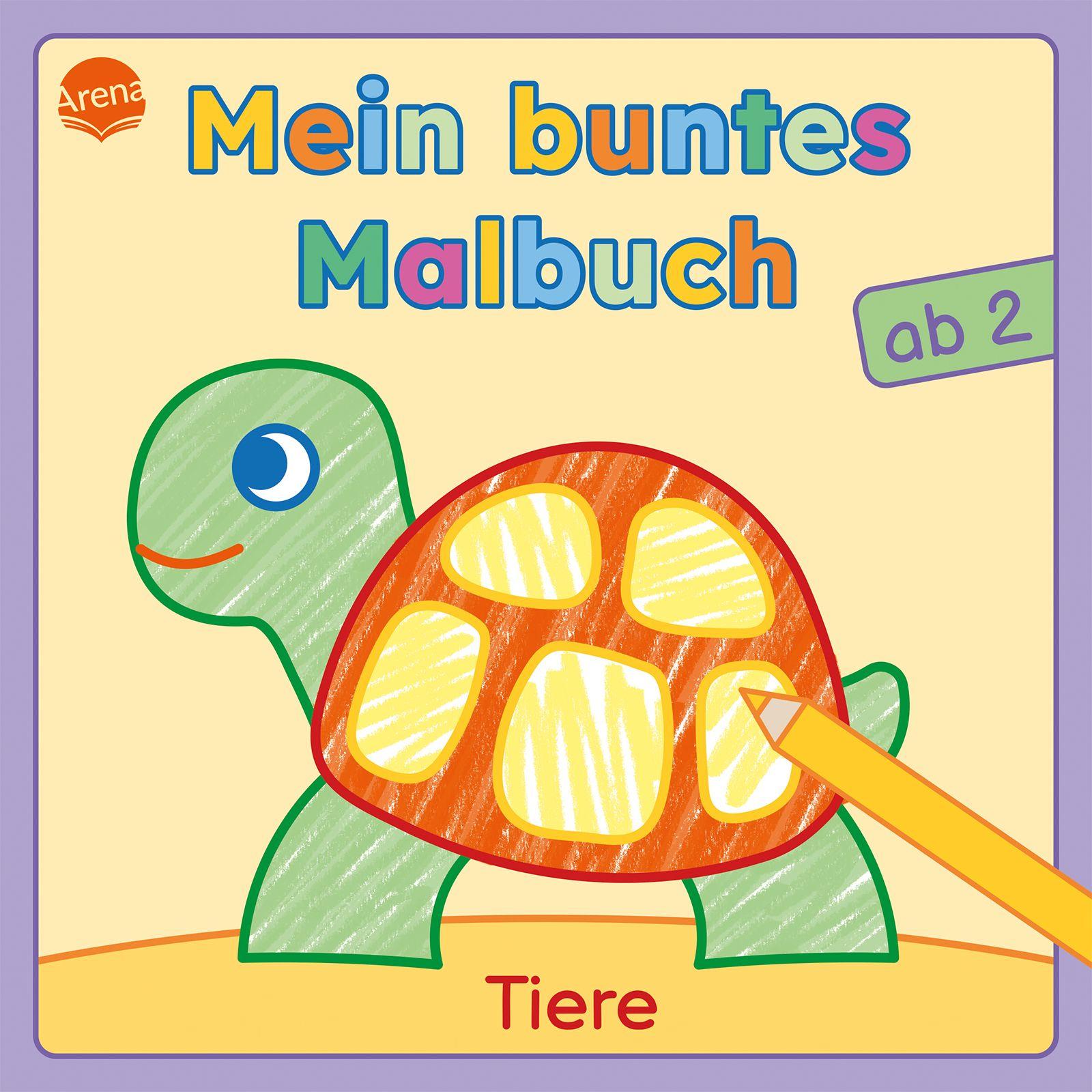 Vorderes Coverbild Mein buntes Malbuch ab 2. Tiere