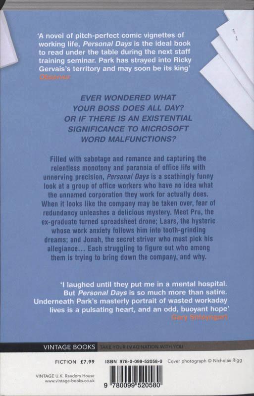 Rückseitencover Personal Days