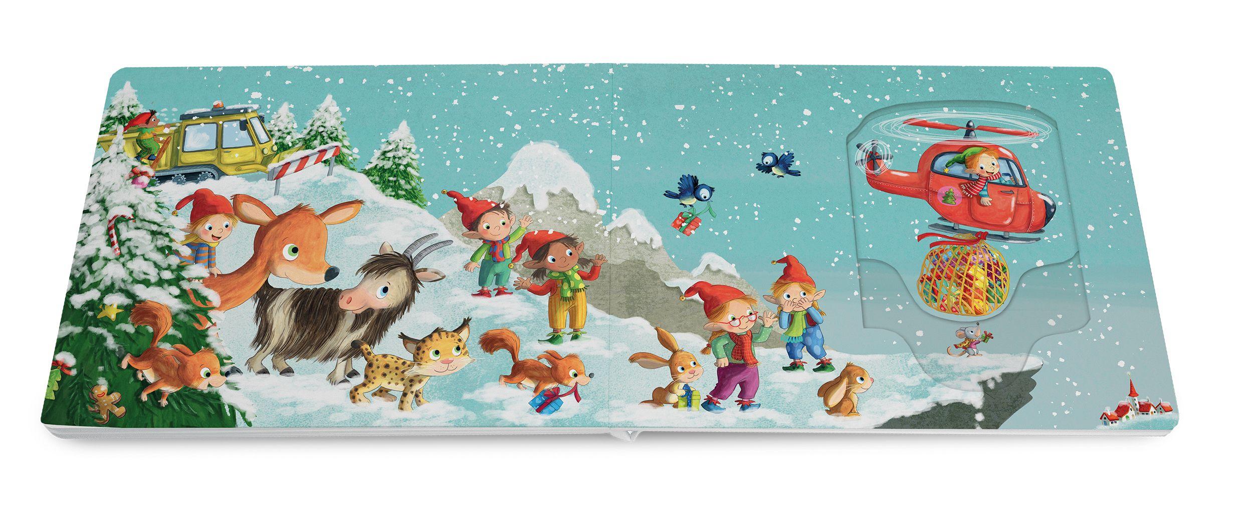 Beispielinhalt (Bild) Schau, der Weihnachtswichtel kommt!