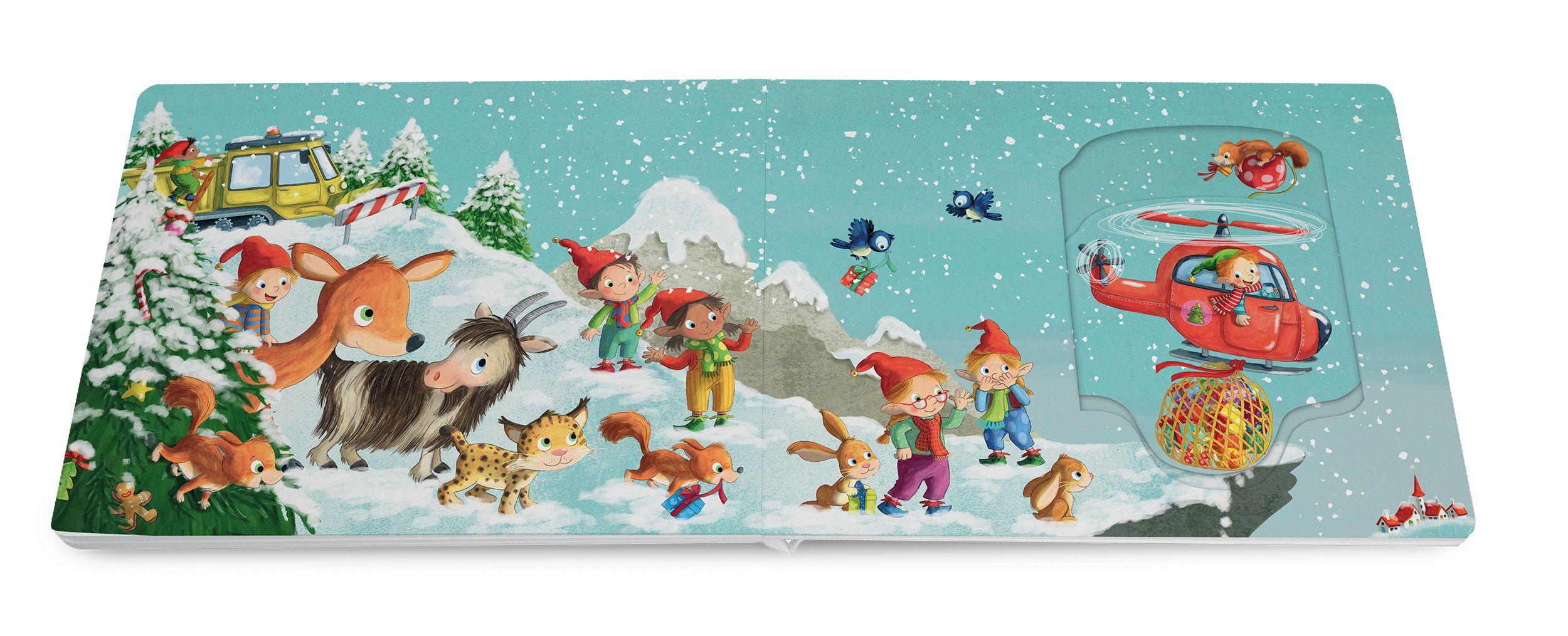 Beispielinhalt (Bild) Schau, der Weihnachtswichtel kommt!