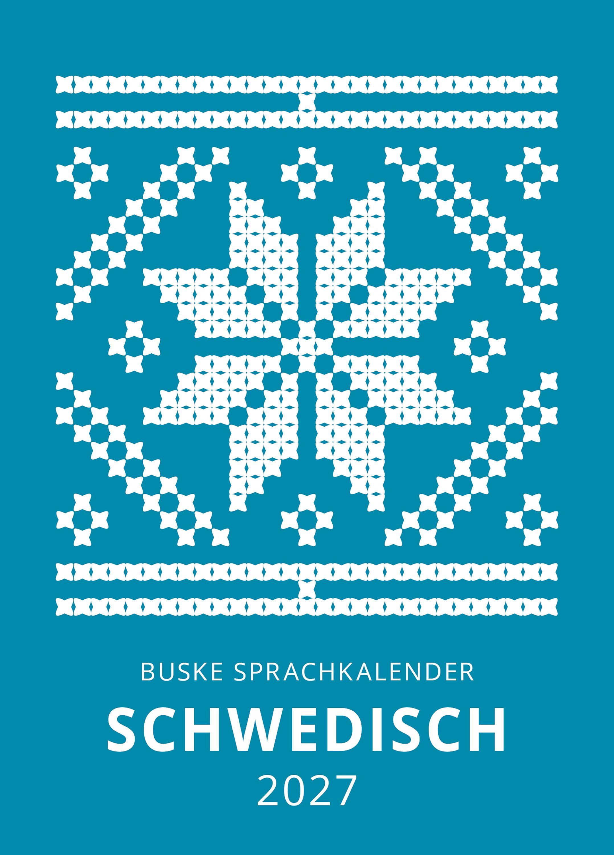 Vorderes Coverbild Sprachkalender Schwedisch 2027