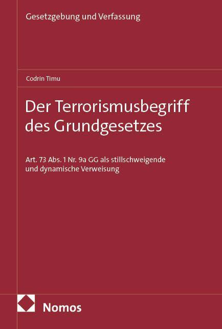 Vorderes Coverbild Der Terrorismusbegriff des Grundgesetzes