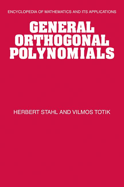 Vorderes Coverbild General Orthogonal Polynomials