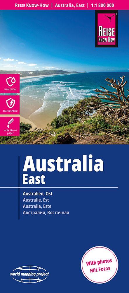 Vorderes Coverbild Reise Know-How Landkarte Australien, Ost / Australia, East (1:1.800.000)