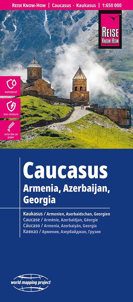 Vorderes Coverbild Reise Know-How Landkarte Kaukasus / Caucasus (1:650.000)
